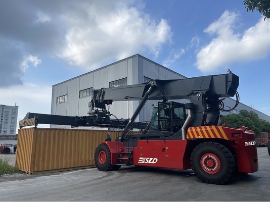 20 stóp 40 stóp kontener wózek widłowy osiąg stacker napęd osi czerwony kontener osiąg stacker