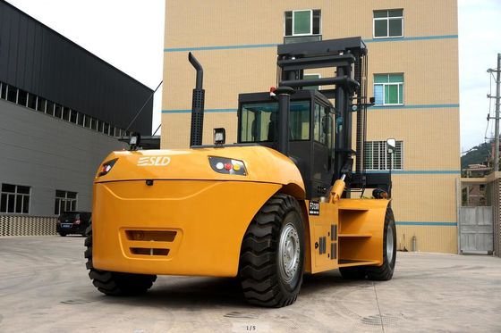 Obsługa kontenerów materiałowych Ciężki wózek widłowy 25t 28 ton z pozycjonerem widłowym