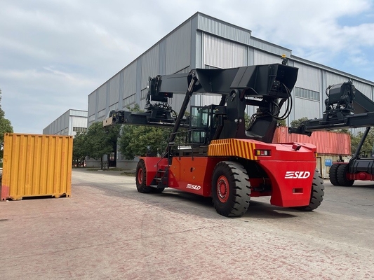 Czerwony kontener do ładowania stackera Produkty usługowe Waga 71400 kg Wydostanie