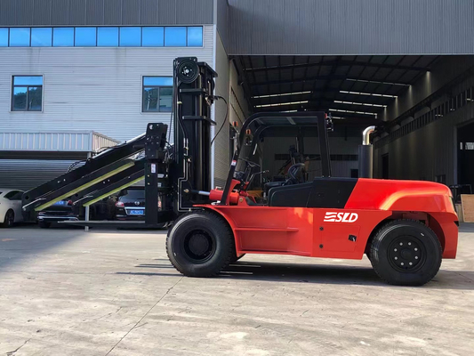 FD120 3000mm Podnoszenie mastu 12000kgs Ciężki podnoszący wózek widłowy do kierowania przednim lub tylnym kołem