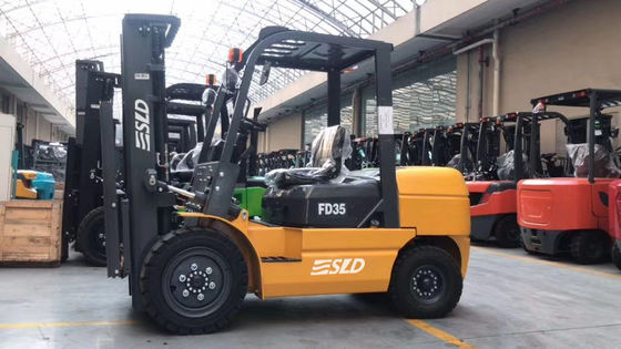 3m FD35 ISUZU 4JGP Silnik 3,5-tonowy pneumatyczny wózek widłowy
