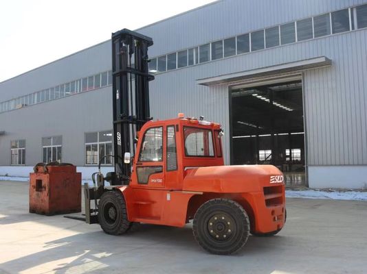 10 ton Obciążenie znamionowe ISUZU Wózek widłowy z silnikiem wysokoprężnym 600 mm Środek ciężkości ładunku